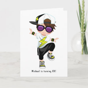 Invitación Foto de cumpleaños de bailarín de break boy de rap