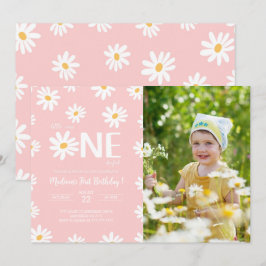 Invitación Foto de cumpleaños de Daisy