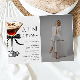 Invitación Foto de cumpleaños de Espresso Martini Tini bit ma