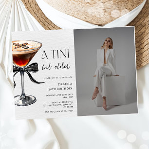 Invitación Foto de cumpleaños de Espresso Martini Tini bit ma