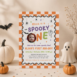 Invitación Foto de cumpleaños de fantasma de Halloween Spooky