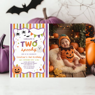 Invitación Foto de cumpleaños de fantasmas espeluznantes y co