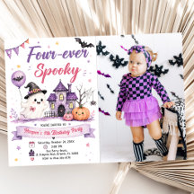 Foto de cumpleaños de Halloween espeluznante para