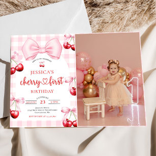 Invitación Foto de Cumpleaños de la Princesa Coquette Rosa Ce