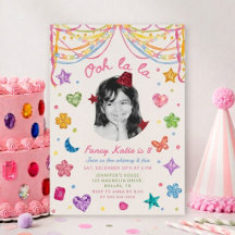 Foto de cumpleaños de Nancy elegante y colorida co
