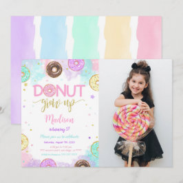 Invitación Foto de cumpleaños de Sweet Donut