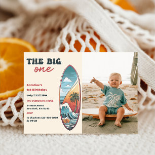 Invitación Foto de cumpleaños de uno tropical hawaiano
