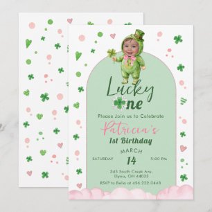 Invitación Foto de cumpleaños del afortunado St. Patrick