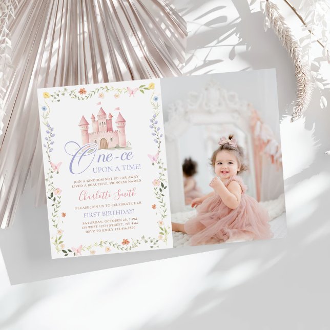 Invitación Foto de cumpleaños del castillo de la princesa de  (Subido por el creador)