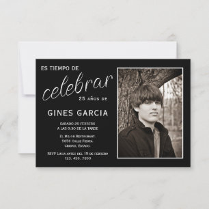 Invitación Foto de cumpleaños en español