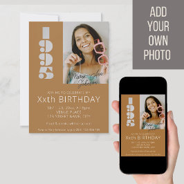 Invitación Foto de cumpleaños número 30 nacida en 1995 de col