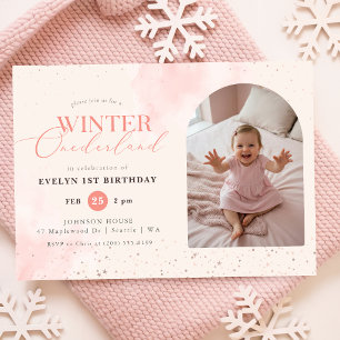 Invitación Foto de cumpleaños número uno de Kid Onederland co