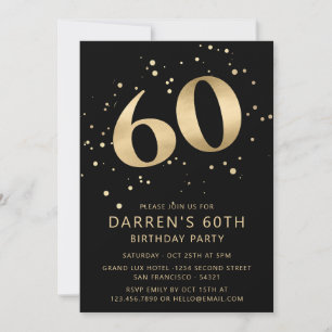 Invitación Foto de cumpleaños sesenta moderno de 60 años con