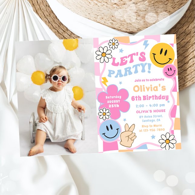 Invitación Foto de cumpleaños verificada por Happy Face Smile (Subido por el creador)