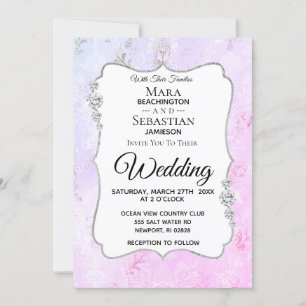 Invitación *~* Foto de Demanda de Diamantes - RSVP - Boda QR