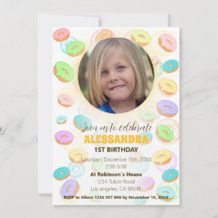 Invitación Foto de Donuts