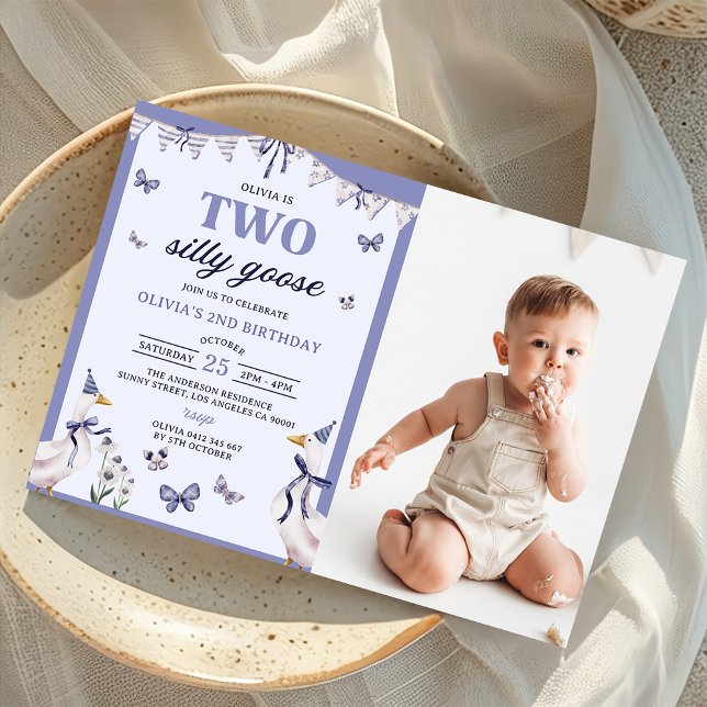 Invitación Foto de dos Fiestas del segundo cumpleaños de Sill (Subido por el creador)