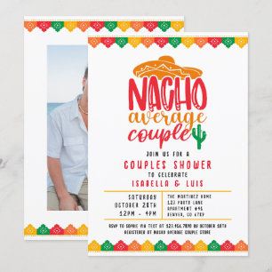 Invitación Foto de ducha Nacho Promedio Pareja Parejas
