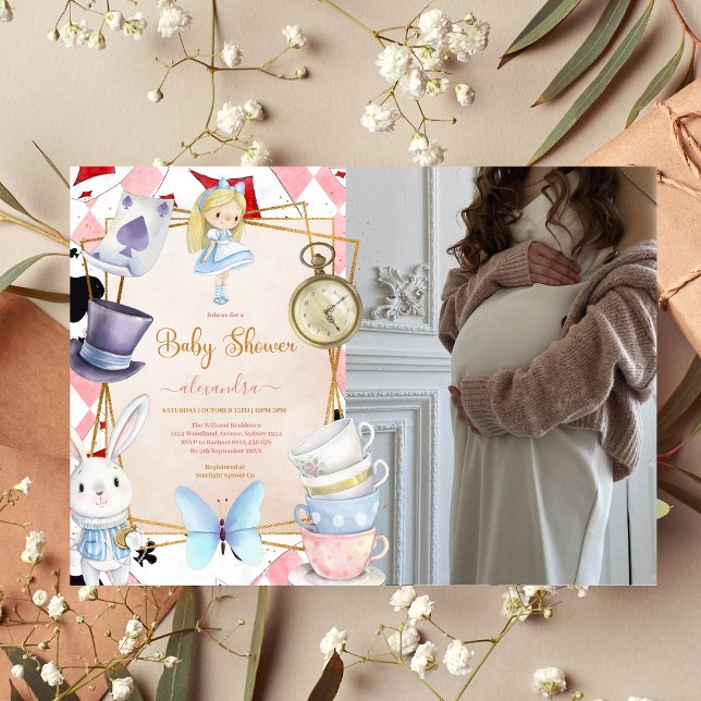 Invitación Foto de Fairytale Alice en el Baby Shower de Wonde (Subido por el creador)