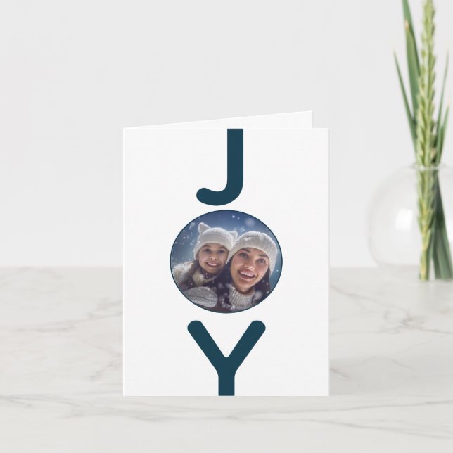 Invitación Foto de familia personalizado de navidades (Anverso)