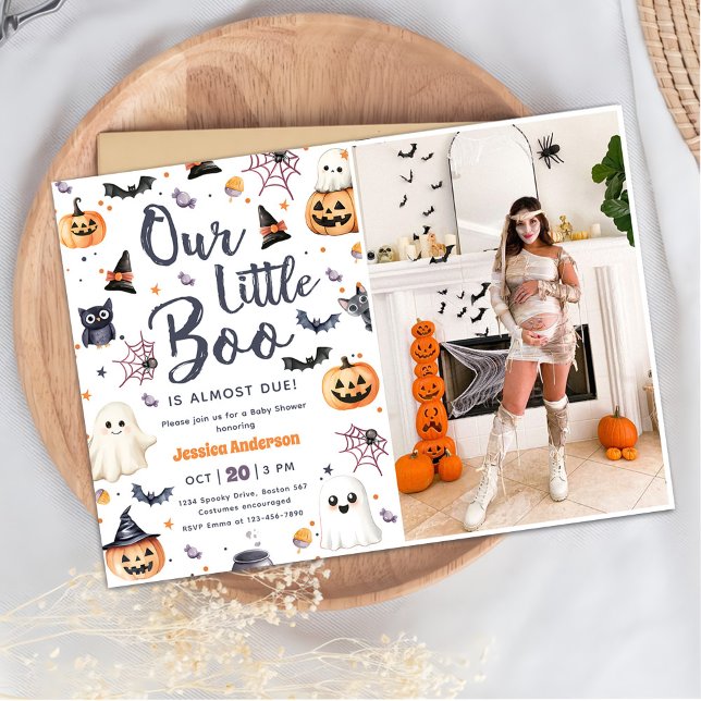Invitación Foto de Fiesta de Baby Shower del fantasma de Hall (Subido por el creador)