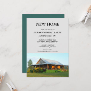 Invitación Foto de fiesta de calentamiento de casa nueva