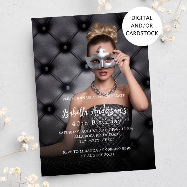 Invitación Foto de fiesta de cumpleaños (Subido por el creador)