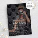 Invitación Foto de fiesta de cumpleaños<br><div class="desc">Personalice y agregue los detalles de su foto y fiesta. He usado un overlay oscuro sobre la foto para que sea más fácil leer el texto. He agregado 2 capas, pero sólo una está activa. Hay un pequeño símbolo al final de la capa/línea superpuesta que puede hacer clic para ocultar...</div>