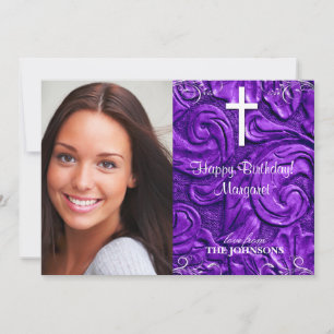 Invitación Foto de fiesta de cumpleaños cristiana Yo puedo ha