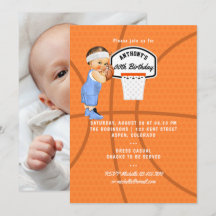 foto de fiesta de cumpleaños de baloncesto de niño