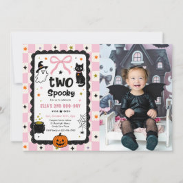 Invitación Foto de fiesta de cumpleaños de Halloween espeluzn