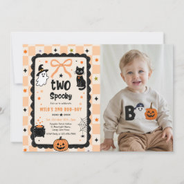 Invitación Foto de fiesta de cumpleaños de Halloween espeluzn