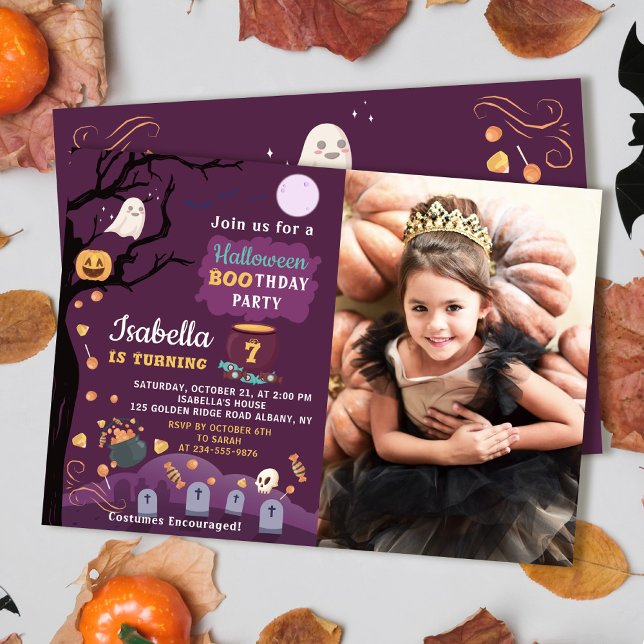 Invitación Foto de fiesta de cumpleaños de Halloween para Chi (Subido por el creador)