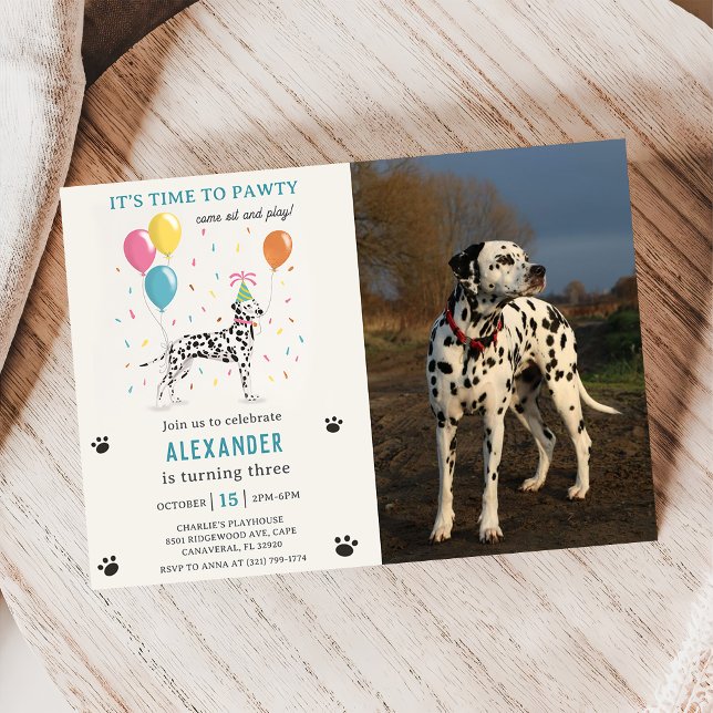 Invitación Foto de fiesta de cumpleaños de perro travieso de  (Subido por el creador)