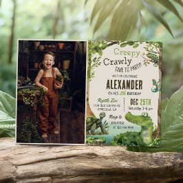 Invitación Foto de fiesta de cumpleaños de un chico con tema 