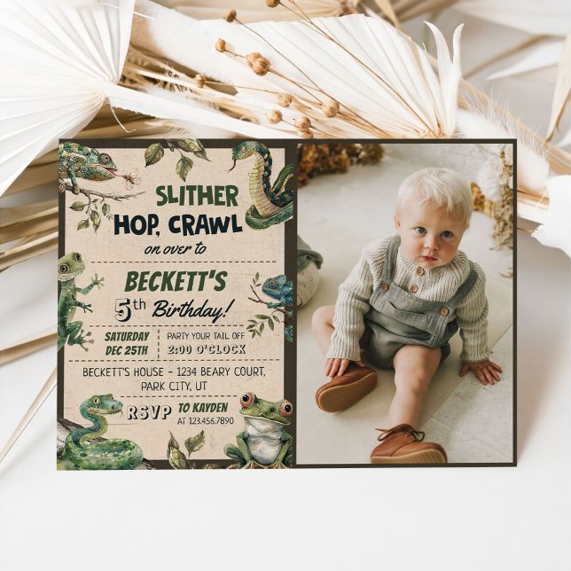 Invitación Foto de fiesta de cumpleaños de un niño con temas  (Subido por el creador)