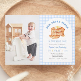 Invitación Foto de fiesta de cumpleaños del desayuno de niño 