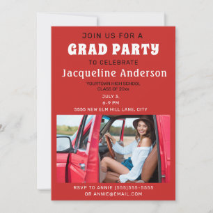 Invitación Foto de Fiesta de graduación de la Escuela Secunda