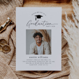 Invitación Foto de fiesta de graduación de niño