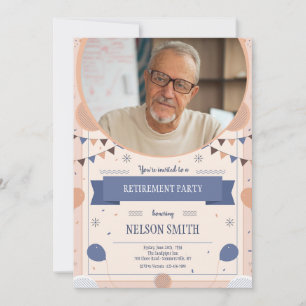 Invitación Foto de fiesta de jubilación