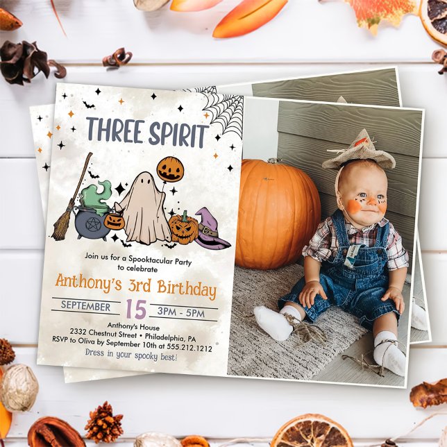 Invitación Foto de Fiesta de tercer cumpleaños de Three Spiri (Subido por el creador)