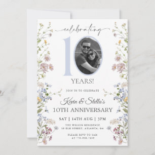 Invitación Foto de Flor Silvestre 10º Aniversario
