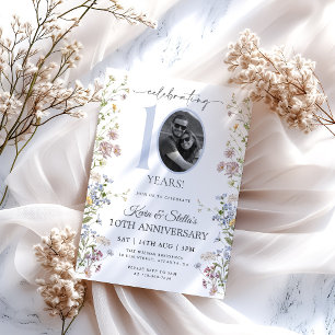 Invitación Foto de Flor Silvestre 10º Aniversario