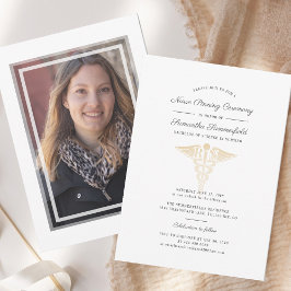 Invitación Foto de graduación 2025 Ceremonia de despedida de 