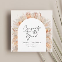 Foto de graduación arco terracota pampas botánico