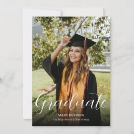Invitación Foto de Graduación Completa de Posgrado