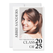 Foto de graduación de Black White Class 2025