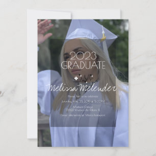 Invitación Foto de graduación de enfermera médica moderna 202