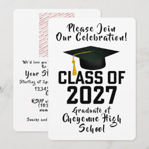 Invitación Foto de graduación de la promoción 2027 de Letterm
