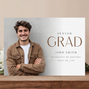 Invitación Foto de graduación de posgrado Fiesta de graduació
